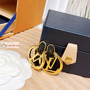 Louis Vuitton Louise Hoop PM Earrings M00396 - 6