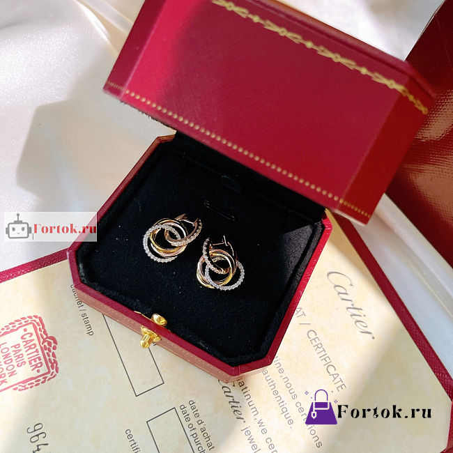 Cartier Triny Drop Earrings With Diamond - 1