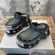 Balenciaga Hard Crocs Sandals Black - 1