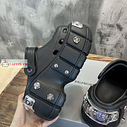 Balenciaga Hard Crocs Sandals Black - 5