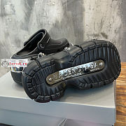 Balenciaga Hard Crocs Sandals Black - 4
