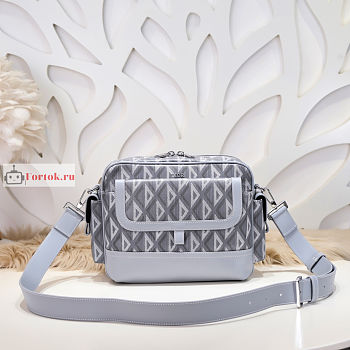 Dior Hit The Road Messenger Bag Gray 1ESME 26x21x8cm