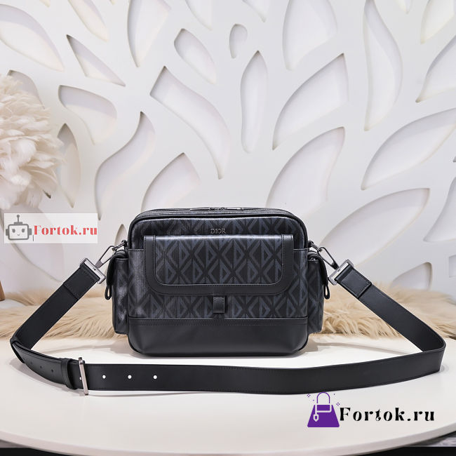 Dior Hit The Road Messenger Bag Black 1ESME 26x21x8cm - 1