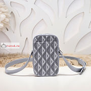 Dior Hit The Road Vertical Pouch Gray 11x19x5cm - 5
