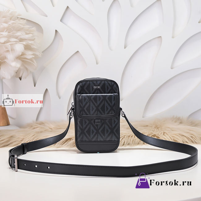 Dior Hit The Road Vertical Pouch Black 11x19x5cm - 1