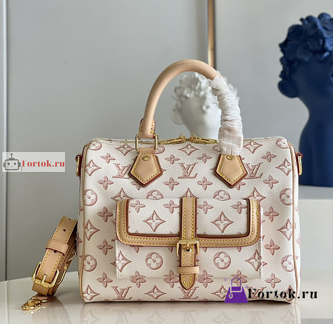 Louis Vuitton Speedy Bandouliere 25 Beige M20919 19x25x15cm - 1