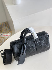 Louis Vuitton Keepall 25 Bag Black M20900 25x15x11cm - 5