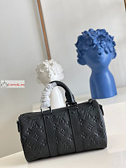 Louis Vuitton Keepall 25 Bag Black M20900 25x15x11cm - 3