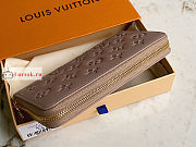 Louis Vuitton Padded Zippy Wallet Taupe M81511 19.5x10.5x2.5cm - 3