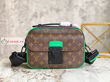 Louis Vuitton S Lock Messenger Brown/Green M46246 22x18x8cm