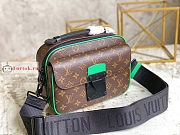 Louis Vuitton S Lock Messenger Brown/Green M46246 22x18x8cm - 4