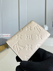 Louis Vuitton Rosalie Coin Purse White M81445 11x8cm - 5