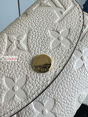 Louis Vuitton Rosalie Coin Purse White M81445 11x8cm - 4