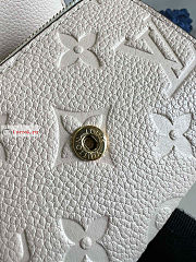 Louis Vuitton Rosalie Coin Purse White M81445 11x8cm - 3