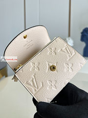 Louis Vuitton Rosalie Coin Purse White M81445 11x8cm - 2