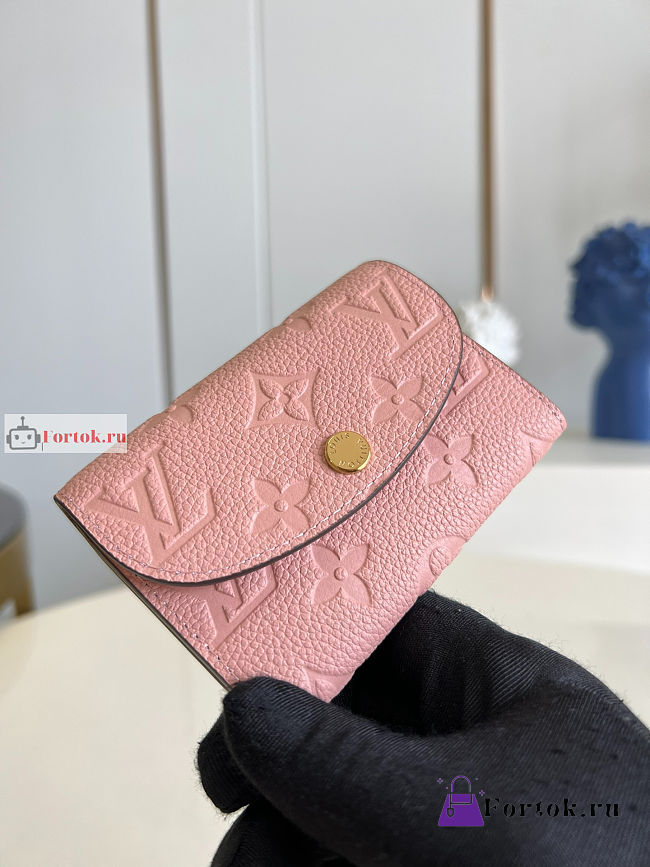 Louis Vuitton Rosalie Coin Purse Rose Pink M81520 11x8cm - 1