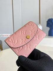 Louis Vuitton Rosalie Coin Purse Rose Pink M81520 11x8cm - 1