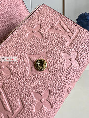 Louis Vuitton Rosalie Coin Purse Rose Pink M81520 11x8cm - 3