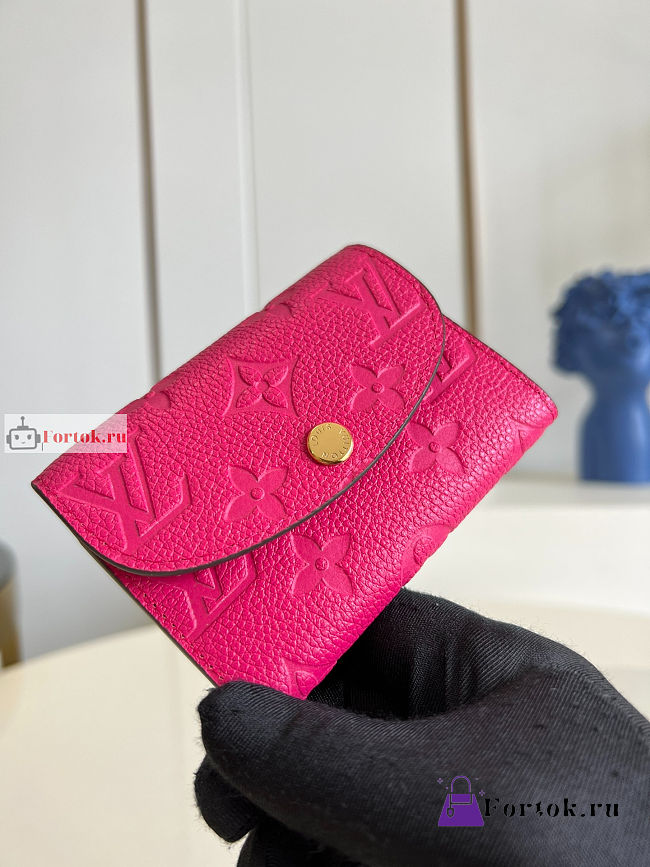 Louis Vuitton Rosalie Coin Purse Pink M81521 11x8cm - 1