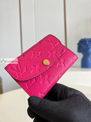 Louis Vuitton Rosalie Coin Purse Pink M81521 11x8cm