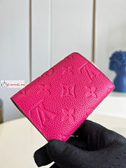 Louis Vuitton Rosalie Coin Purse Pink M81521 11x8cm - 4