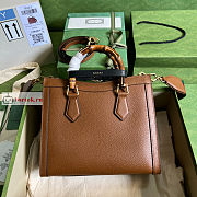 Gucci Small Diana Tote Bag Brown 702721 27x24x11cm - 5