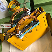 Gucci Small Diana Tote Bag Yellow 702721 27x24x11cm - 5