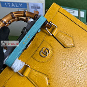 Gucci Small Diana Tote Bag Yellow 702721 27x24x11cm - 2