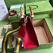Gucci Small Diana Tote Bag Red 702721 27x24x11cm - 4