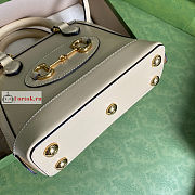 Gucci Mini Horsebit 1955 Top Handle Bag Beige 640716 20x19x7.5cm - 6