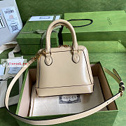 Gucci Mini Horsebit 1955 Top Handle Bag Beige 640716 20x19x7.5cm - 4