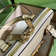 Gucci Mini Horsebit 1955 Top Handle Bag Beige 640716 20x19x7.5cm - 2