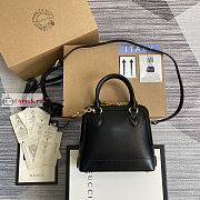 Gucci Mini Horsebit 1955 Top Handle Bag Black 640716 20x19x7.5cm - 3