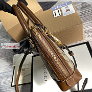 Gucci Mini Horsebit 1955 Top Handle Bag Brown/Beige 640716 20x19x7.5cm - 6
