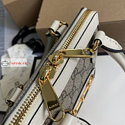 Gucci Mini Horsebit 1955 Top Handle Bag White/Beige 640716 20x19x7.5cm - 4