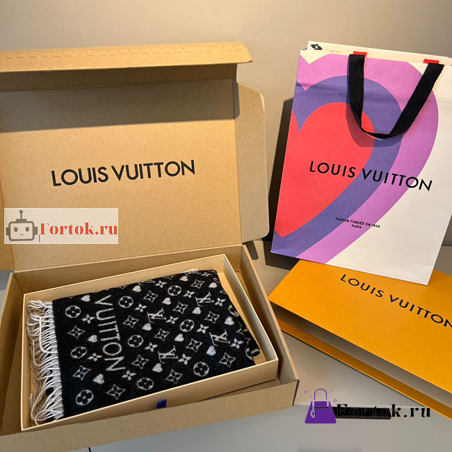 Louis Vuitton Game On Scarf Black MP2907 - 1