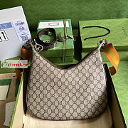 Gucci Large Attache Shoulder Bag GG Canvas Beige 702823 35x32x6cm - 1