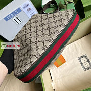 Gucci Large Attache Shoulder Bag GG Canvas Beige 702823 35x32x6cm - 6