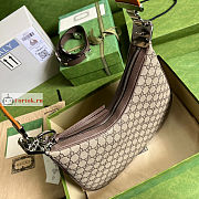 Gucci Large Attache Shoulder Bag GG Canvas Beige 702823 35x32x6cm - 5