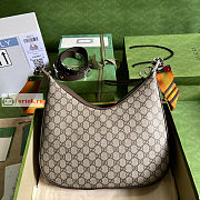 Gucci Large Attache Shoulder Bag GG Canvas Beige 702823 35x32x6cm - 2