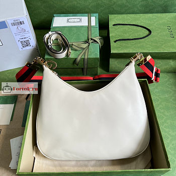 Gucci Large Attache Shoulder Bag White 702823 35x32x6cm