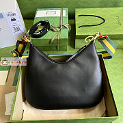 Gucci Large Attache Shoulder Bag Black 702823 35x32x6cm - 2