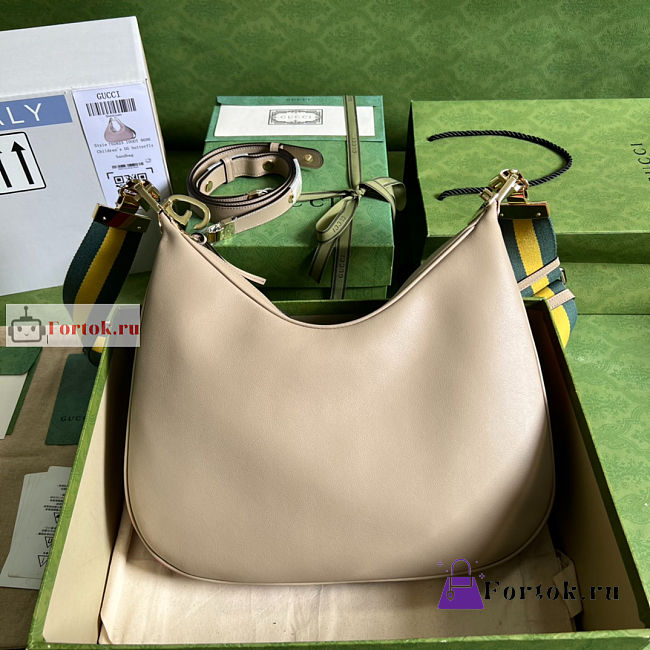 Gucci Large Attache Shoulder Bag Oatmeal 702823 35x32x6cm - 1
