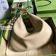 Gucci Large Attache Shoulder Bag Oatmeal 702823 35x32x6cm - 5