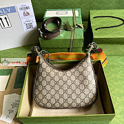 Gucci Small Attache Shoulder Bag GG Canvas Beige 699409 23x22x5cm - 1