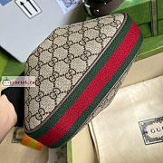 Gucci Small Attache Shoulder Bag GG Canvas Beige 699409 23x22x5cm - 4