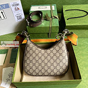 Gucci Small Attache Shoulder Bag GG Canvas Beige 699409 23x22x5cm - 2
