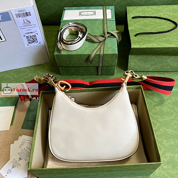 Gucci Small Attache Shoulder Bag White 699409 23x22x5cm