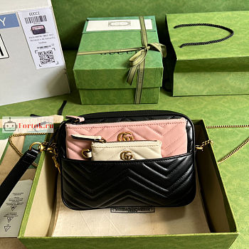 Gucci Mini Double G Multi Use Bag 699758 22.5x15.5x4cm