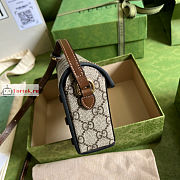 Gucci Mini Horsebit 1955 Bag Brown/Beige 699296 18x12x5cm - 6